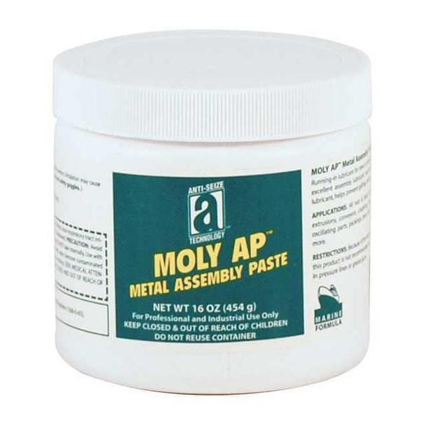 Anti-Seize Technology Anti Seize,Moly,Paste,16 oz,Can,Black 43016
