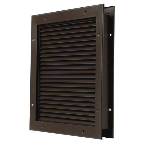 National Guard Door Louver,17 1/4 in H,23 1/4 in W L-700-BFDKB-24x18