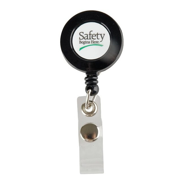 Quality Resource Group Badge Holder,Safety Begins Here,PK10 21GBHSH