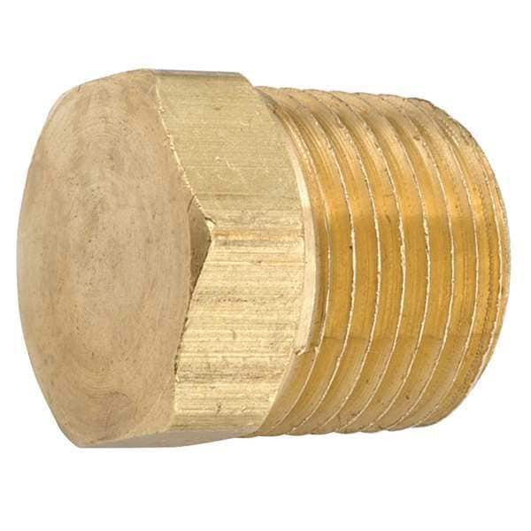 Manufacturer Varies Low Lead Brass Hex Plug, Male NPT, 1/8" Pipe Size 706125-02