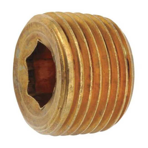 Manufacturer Varies Brass Countersink Plug, MNPT, 3/8" Pipe Size 706115-06
