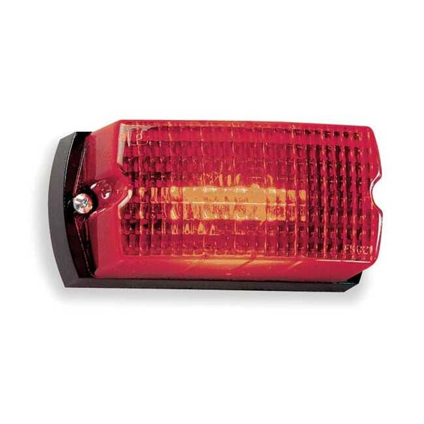 Warning Light, Red, Strobe Tube, 120V AC, 80 FPM, Not Applicable Dia., Surface