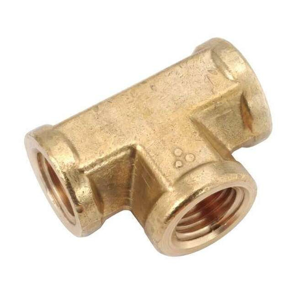 Tee Low Lead Brass Forged Female Tee, 1/4 in Female NPT X 1/4 in Female NPT
