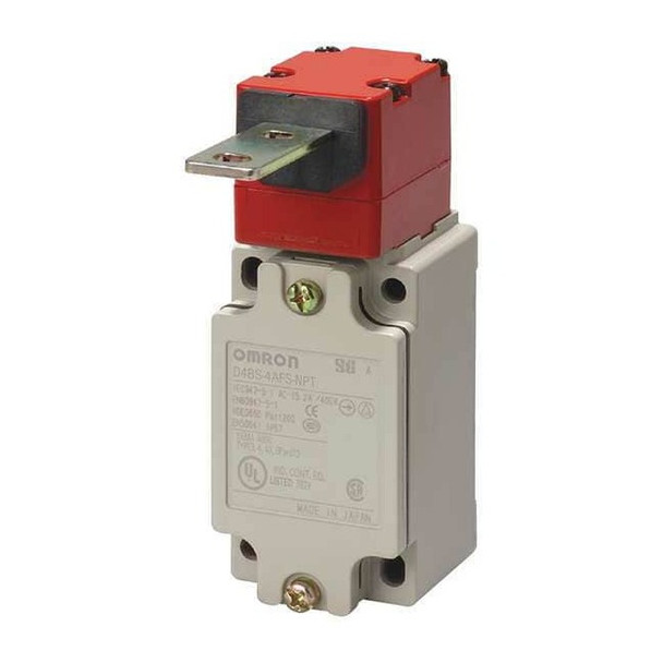 Omron Safety Interlock Switch, Aluminum, 2NC D4BS-4AFS-NPT