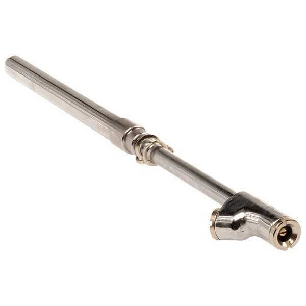 Dual Foot Tire Pressure Gauge, Pencil, 2 psi Pressure Increments, Metal