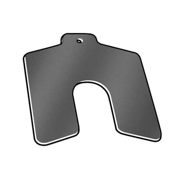 Precision Brand Slotted Shim with Tab A-2"x2", 0.0125" Thickness, Pk20 42126