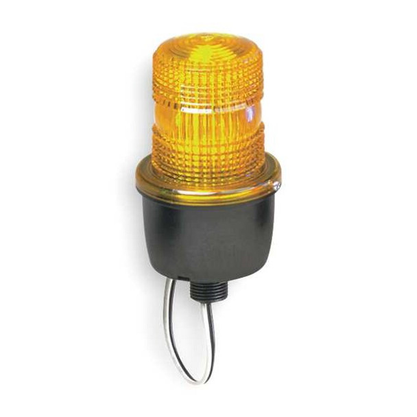 Federal Signal Low Profile Warning Light,Strobe,Amber LP3M-012-048A