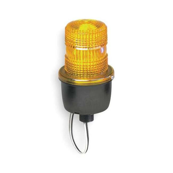 Federal Signal Low Profile Warning Light,Strobe,Amber LP3M-012-048A