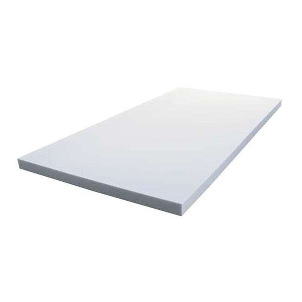 Insulation Sheet, Melamine Foam, 24 in x 96 in, 1 in Wall, Light gray