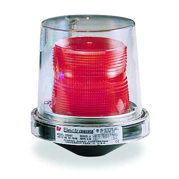 Strobe Light, Red, Strobe Tube, 120V AC, 80 FPM, 5 1/2 in Dia., (F) 1/2 in NPT