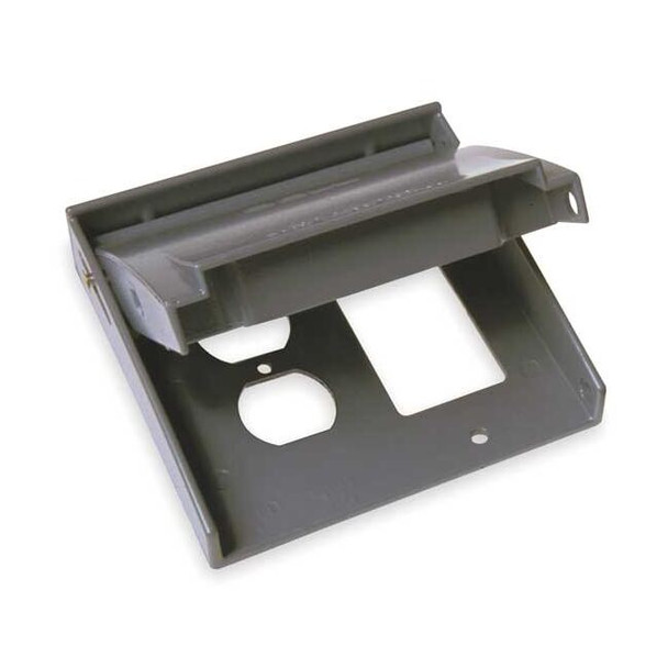 Weatherproof Cover, Double Gang Box Type, 2 Gang, Flip/Snap Cover Type