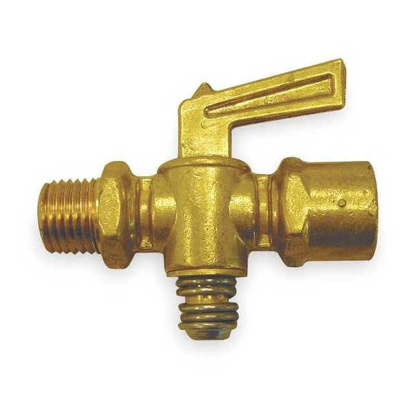 Manufacturer Varies Ground Plug Valve,1/4 In,30 PSI,Brass 6829
