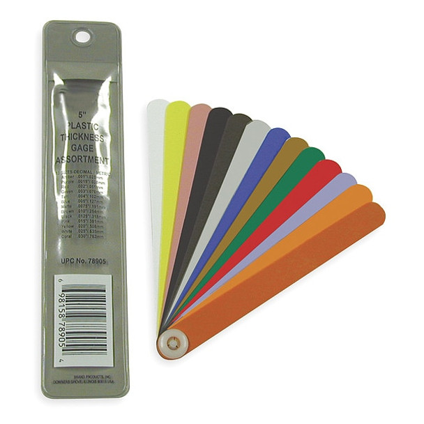 Precision Brand Feeler Gauge Set,Dimension Type "/Metric 78900