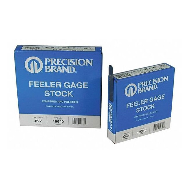 Precision Brand Feeler Gauge,High Carbon Steel,0.0020 In 19175