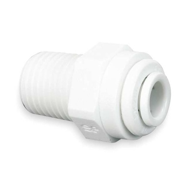 John Guest Strt,Acetal,PushFit1/4",MNPT3/8",PK10 CI010823W-PK10