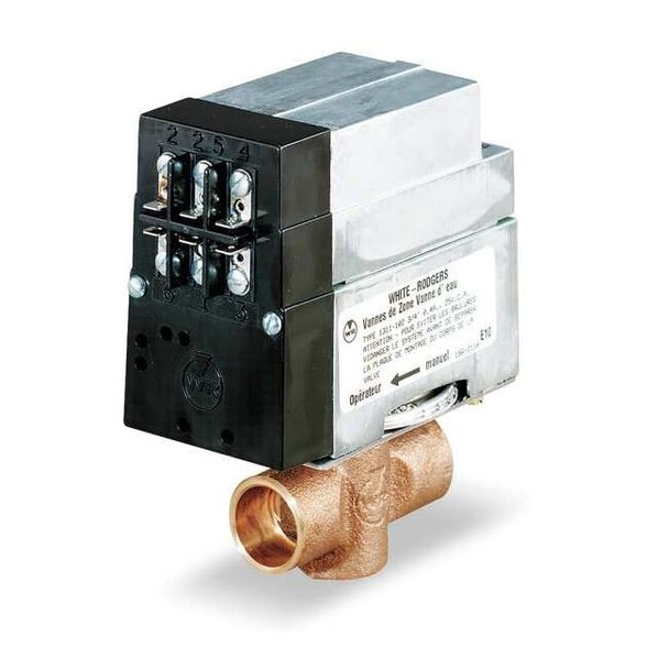 White-Rodgers Motorized Zone Valve,5-5/8x4-5/8x2-5/8 13 11 103S1