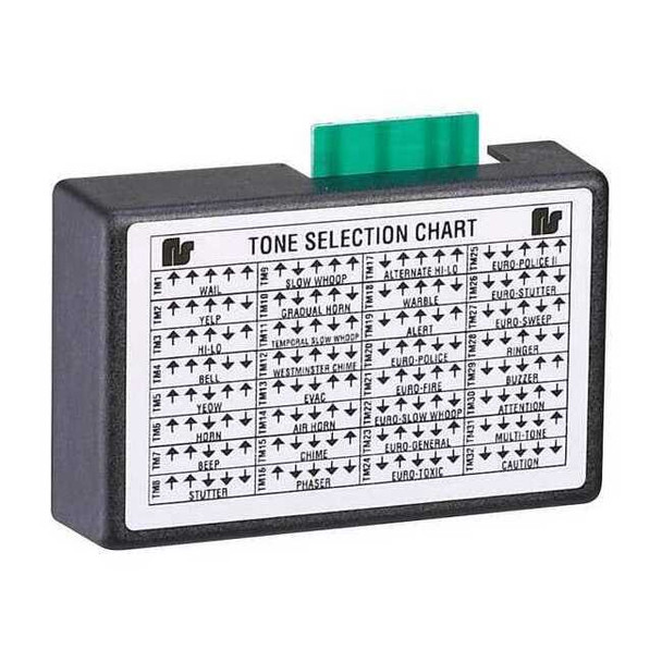 Federal Signal Tone Module, Siren, Continuous, Plastic, Black UTM