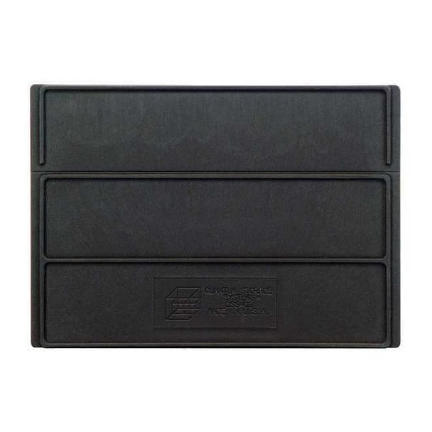 Plastic Divider, Black, 7 1/4 in L, 5 1/4 in H, 6 PK