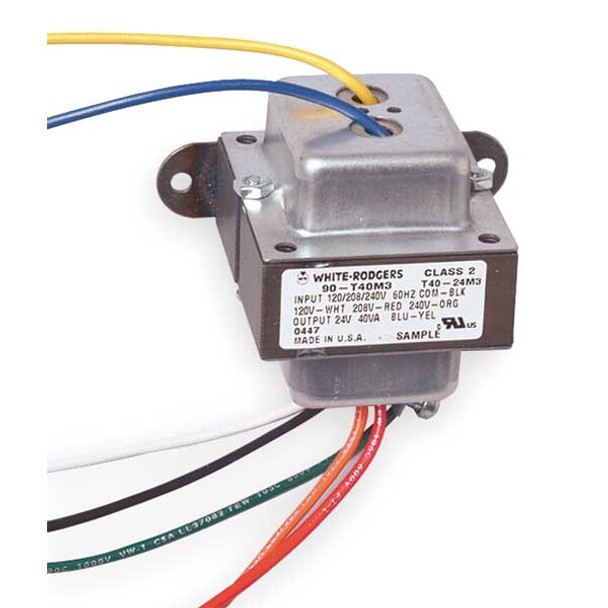 Class 2 Transformer, 40 VA, Not Rated, 24V AC, 120/208/240V AC
