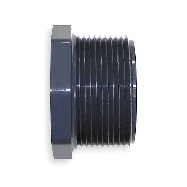 PVC Reducing Bushing, MNPT x FNPT, 1 in x 3/4 in Pipe Size