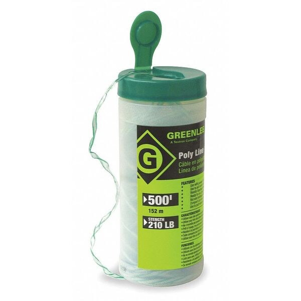 Greenlee Fishing Line,500 Ft,Poly Line,210 lb 430-500