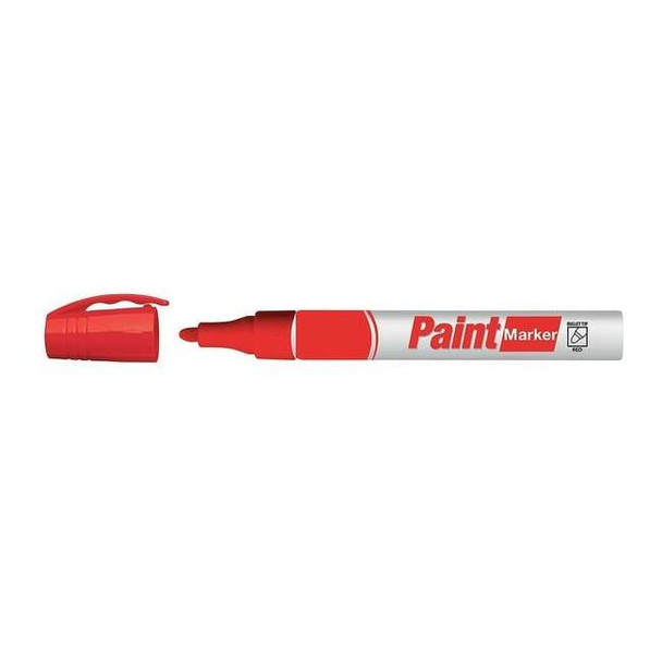 Manufacturer Varies Industrial Marker, Jumbo Tip, Red Color Family, Ink 19N836