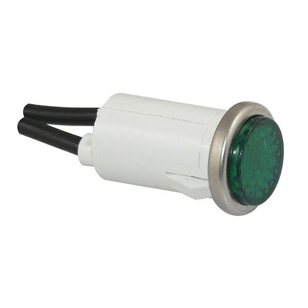 Manufacturer Varies Flush Panel Light, Green, 120 V AC 20C848