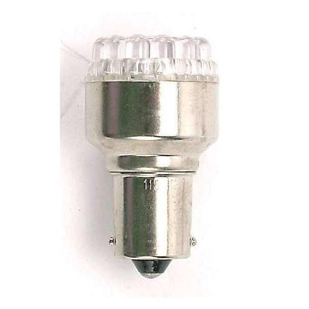 Hamsar Miniature LED Light Bulb, 1.4 W, S8, Single Contact Bayonet, BA15s 3JYN8