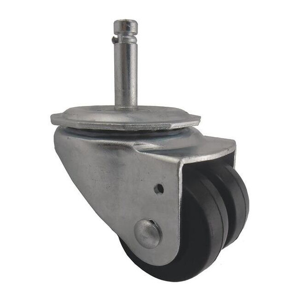 Manufacturer Varies Dual Wheel Swivel Caster,Rubber,2 in,200 lb 26Y503