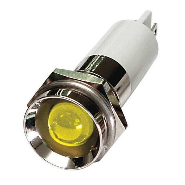 Manufacturer Varies Protrude Indicator Light,Yellow,120VAC 24M125
