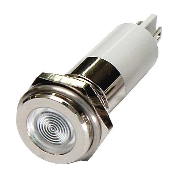 Manufacturer Varies Flat Indicator Light,White,12VDC 24M131