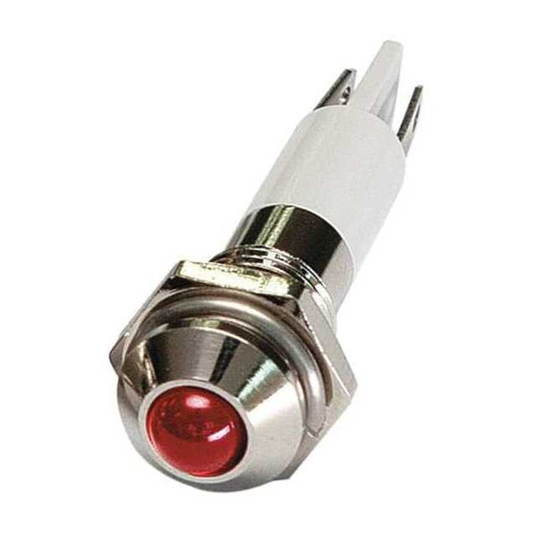 Manufacturer Varies Round Indicator Light, Red, 12VDC, Voltage: 12V DC 24M042