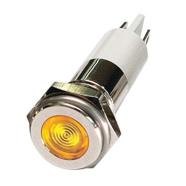 Manufacturer Varies Flat Indicator Light,Yellow,120VAC 24M105
