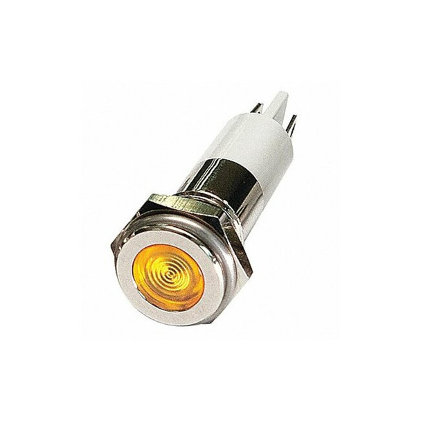 Manufacturer Varies Flat Indicator Light,Yellow,120VAC 24M105