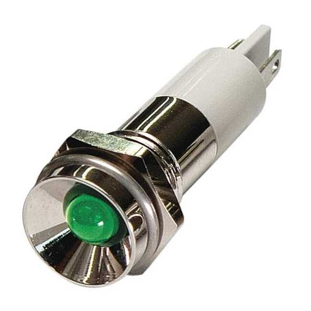 Manufacturer Varies Protrude Indicator Light,Green,120VAC 24M092