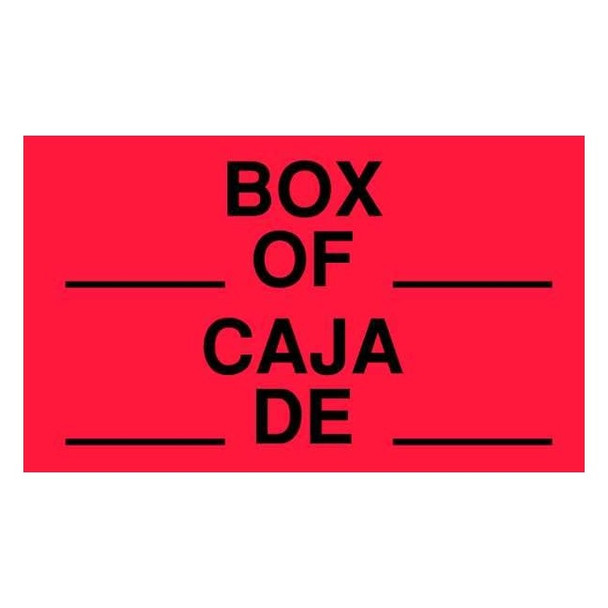 Tapecase Instructional Handling Label, Red, PK50 16V042
