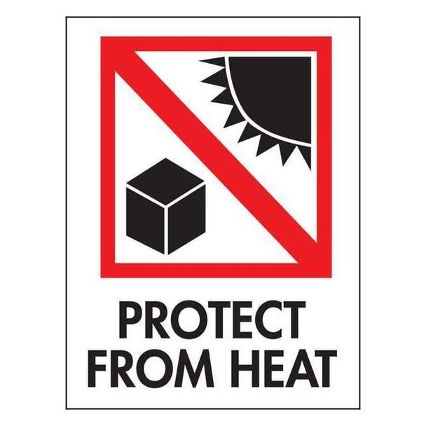 Tapecase InstructionalHandlingLabel,White,PK500 16U856