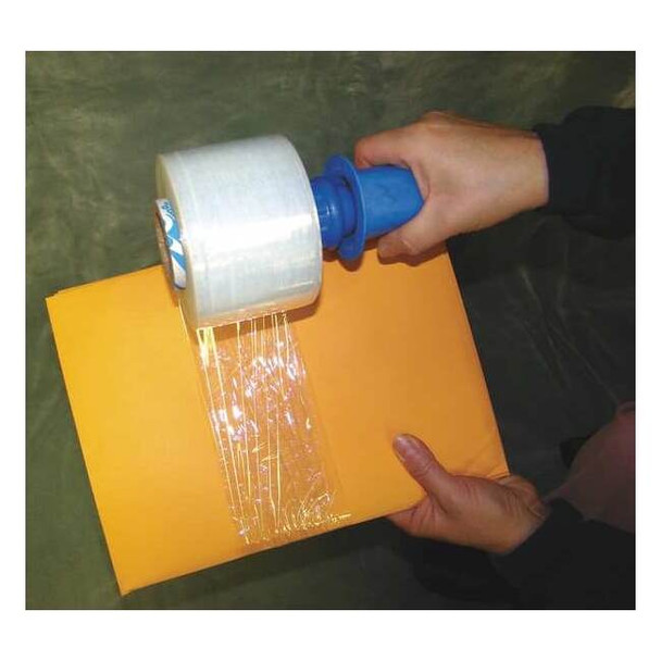 Stretch Wrap, 3" W x 650 ft. L, 120 ga, Cast Style, Clear, Heavy Duty