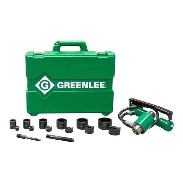 Greenlee 8 Piece Hydraulic Punch Driver Set, 10 ga. 7306SB