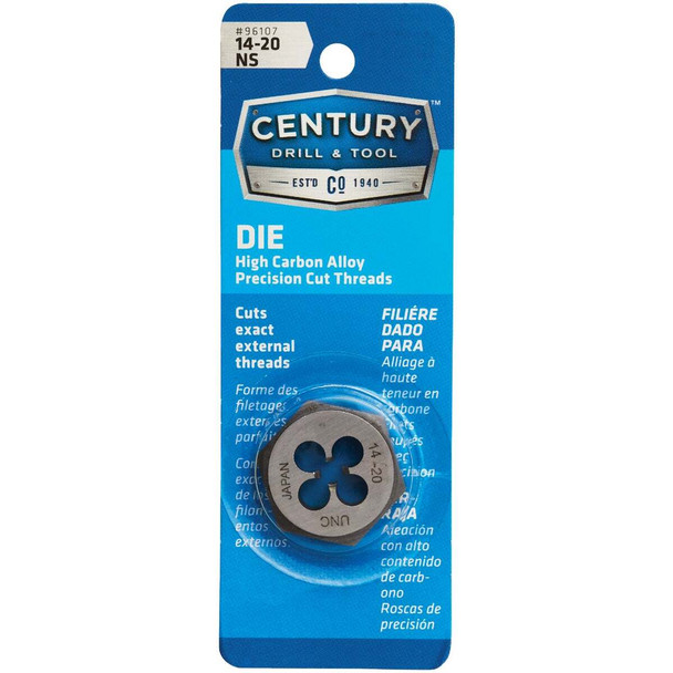 Century Drill & Tool Die Hex 14-20 Ns 96107