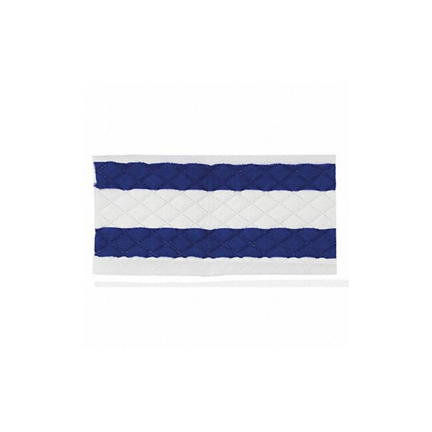 Mop Pad, Hook-and-Loop Connection, Blue/White, Synthetic, PK12, 2504-DPFP-10W