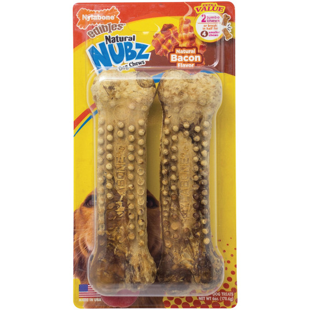 Nylabone 2pk Nbz Jmb Bcn Dog Chew NEN103TPW