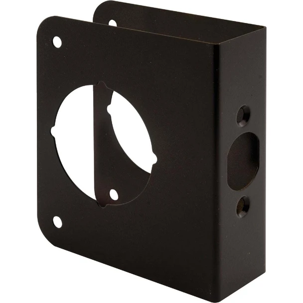 Defender Security 1-3/8 In. Door Thickness Solid Bronze Door Reinforcer U 10744