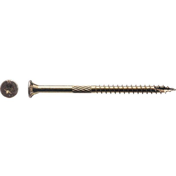Big Timber #9 x 2-3/4 In. Yellow Zinc Flat Head Wood Screw (430-Count, 5 Lb.)