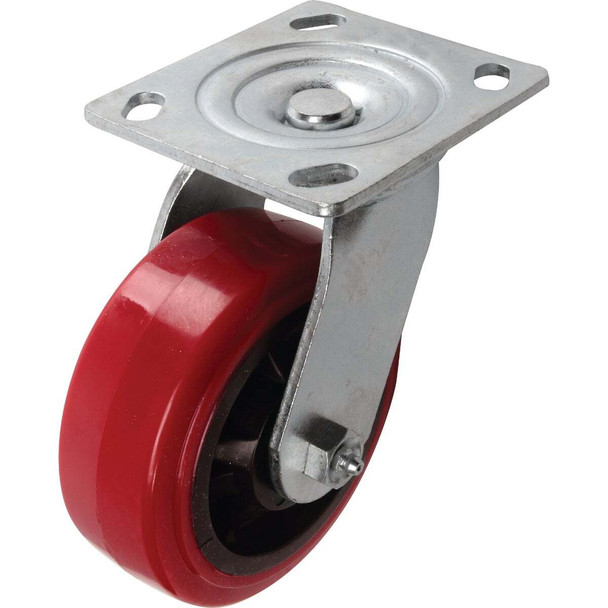 Shepherd Hardware 5 In. Polyurethane Medium-Heavy Duty Swivel Plate Caster 3279