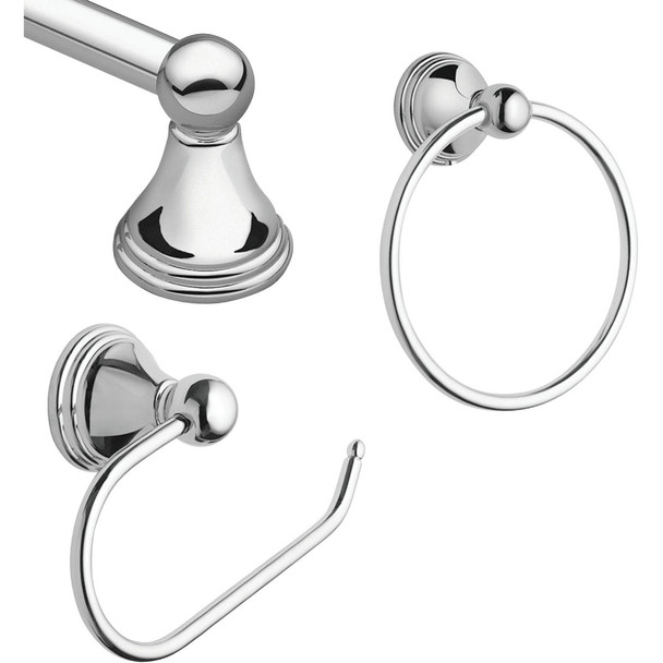 Moen Preston Collection 3-Piece Bath Hardware Set, Chrome DN8433CH