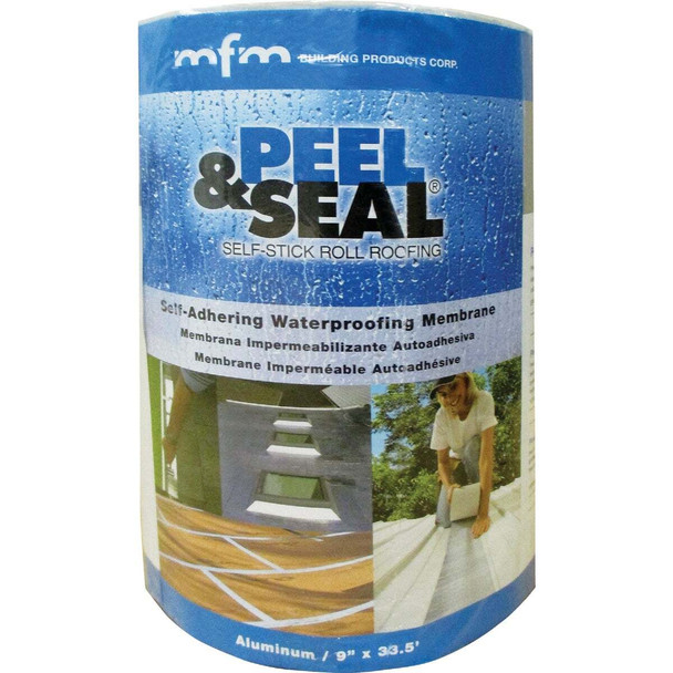 MFM Peel & Seal 9 In. X 33.5 Ft. Aluminum Roofing Membrane 50043
