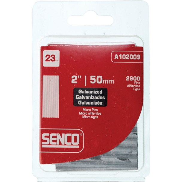 Senco 2 In. 23-Gauge Galvanized Pin Nail (2600 Ct.) CZ21EAAR