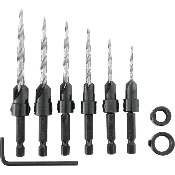 Irwin 8-Piece Wood Countersink Bit Set 1882792