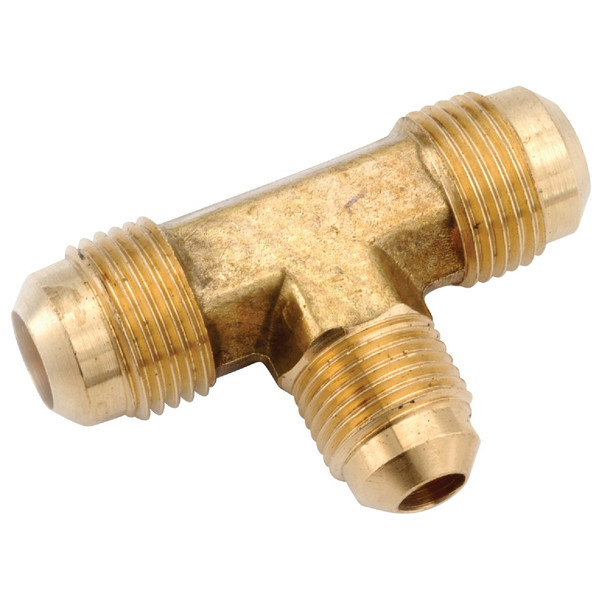 Anderson Metals 1/2 In. x 5/8 In. Brass Forged Flare Reducing Tee 754059-080810